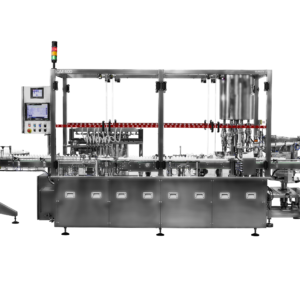 Máquina de Envase de Líquidos | Envasadora Automática de Líquidos – Envasadora e Tampadora Monobloco | Produção Até 240 Frascos/Minuto