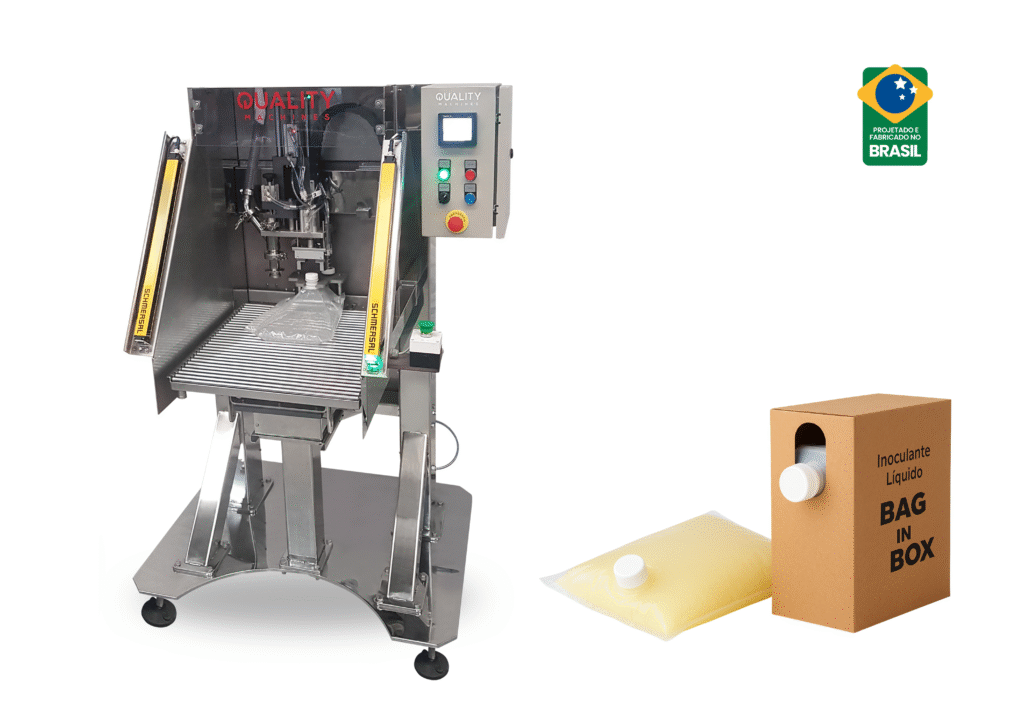 Envasadora de Bag in Box Semiautomática Quality Machines para envase de até 20 litros